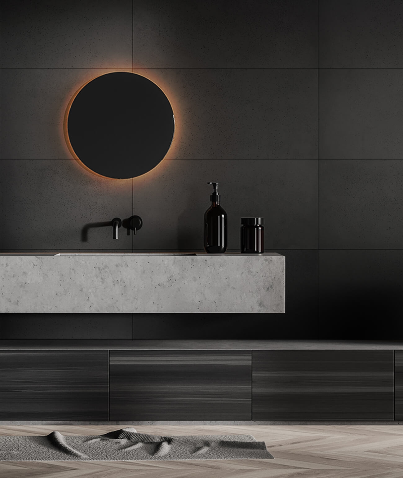 100x50 cm DS - (grafitowy) - płyta beton architektoniczny ultralekka