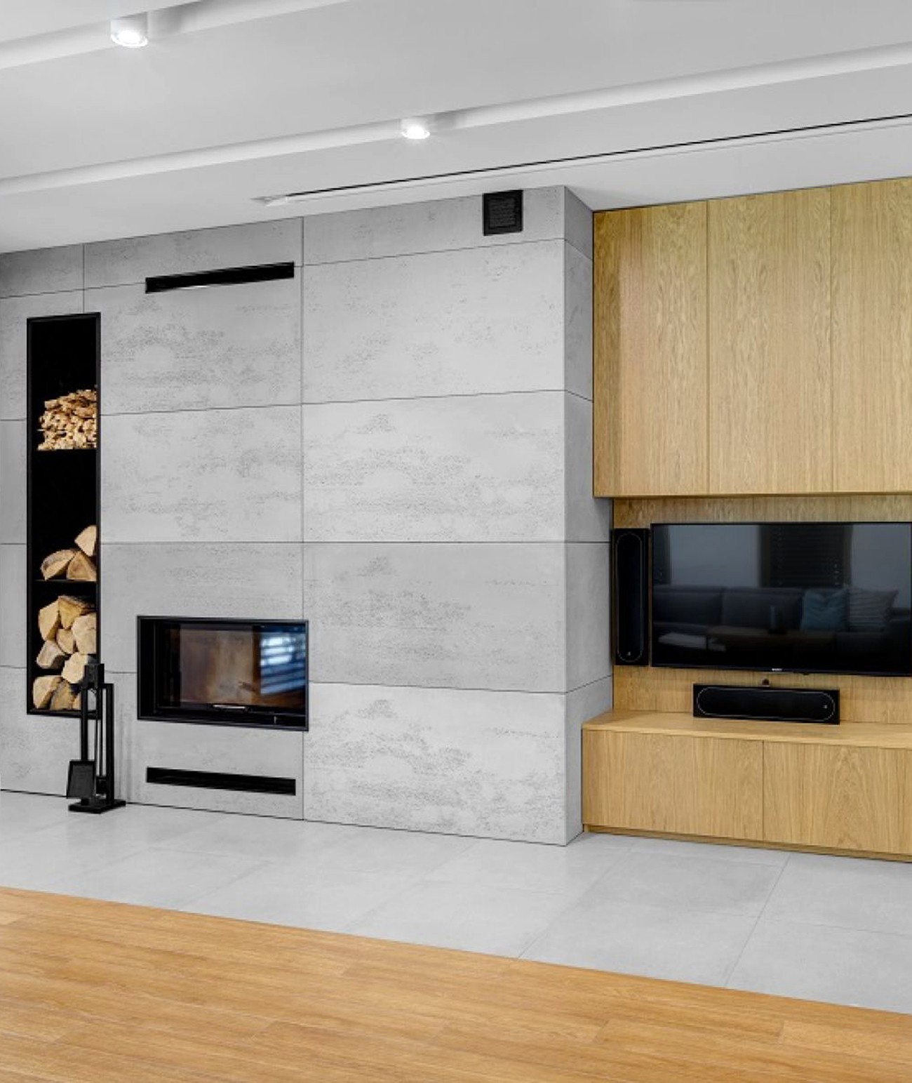 150x60 cm VT - (S50 szary jasny - mysi) - płyta beton architektoniczny