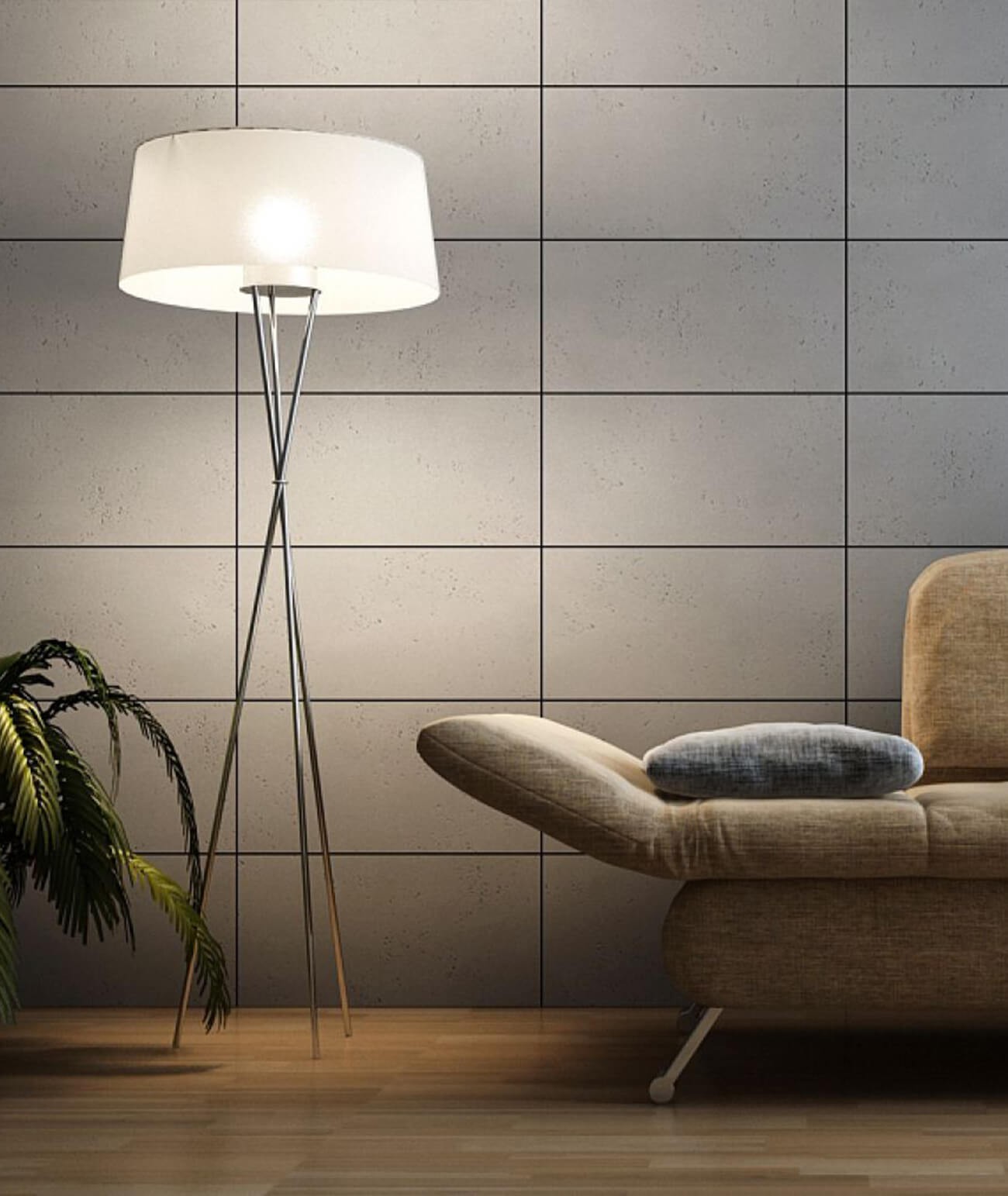 100x50 cm VT - (KS kość słoniowa) - płyta beton architektoniczny
