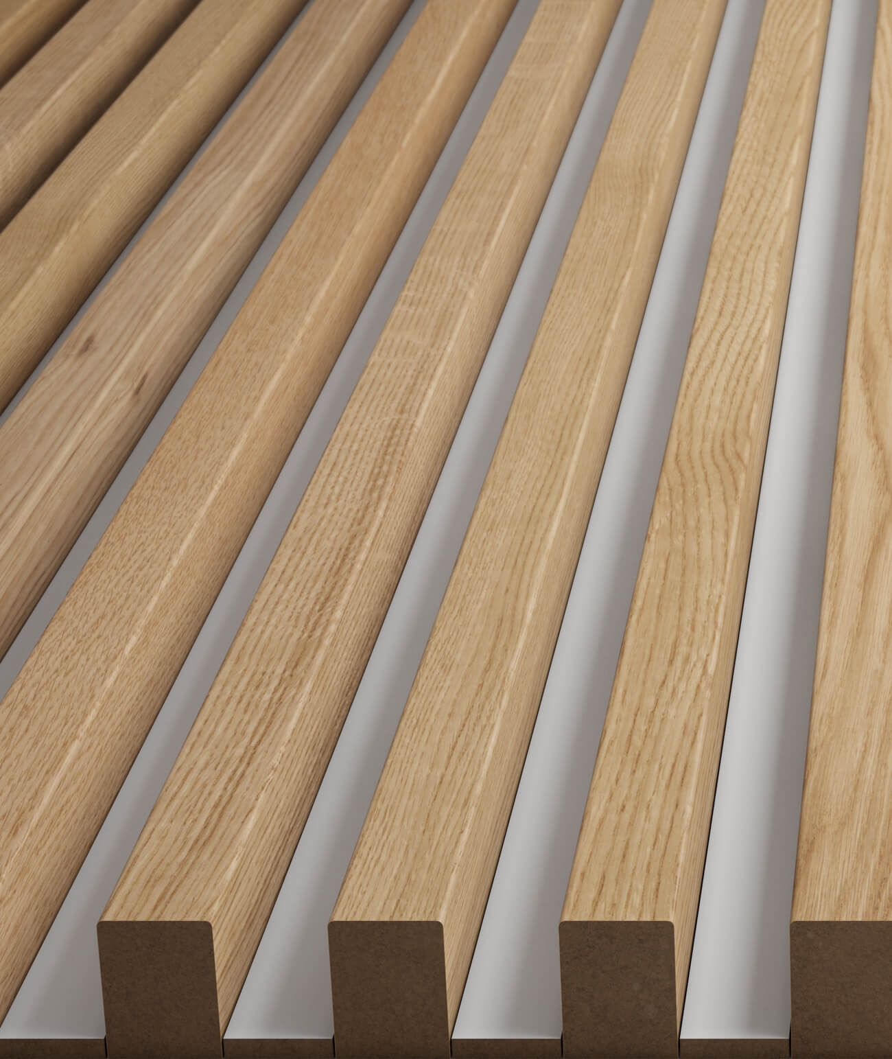 275x3x0,6 cm LD - (biały) - 3 cm listwa dystansowa do lameli ściennych