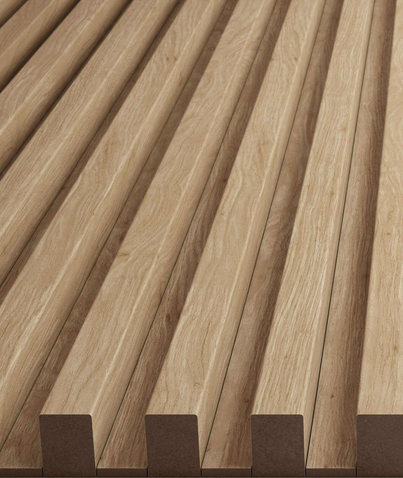 275x3x0,6 cm LD - (dąb natura) - 3 cm listwa dystansowa do lameli ściennych