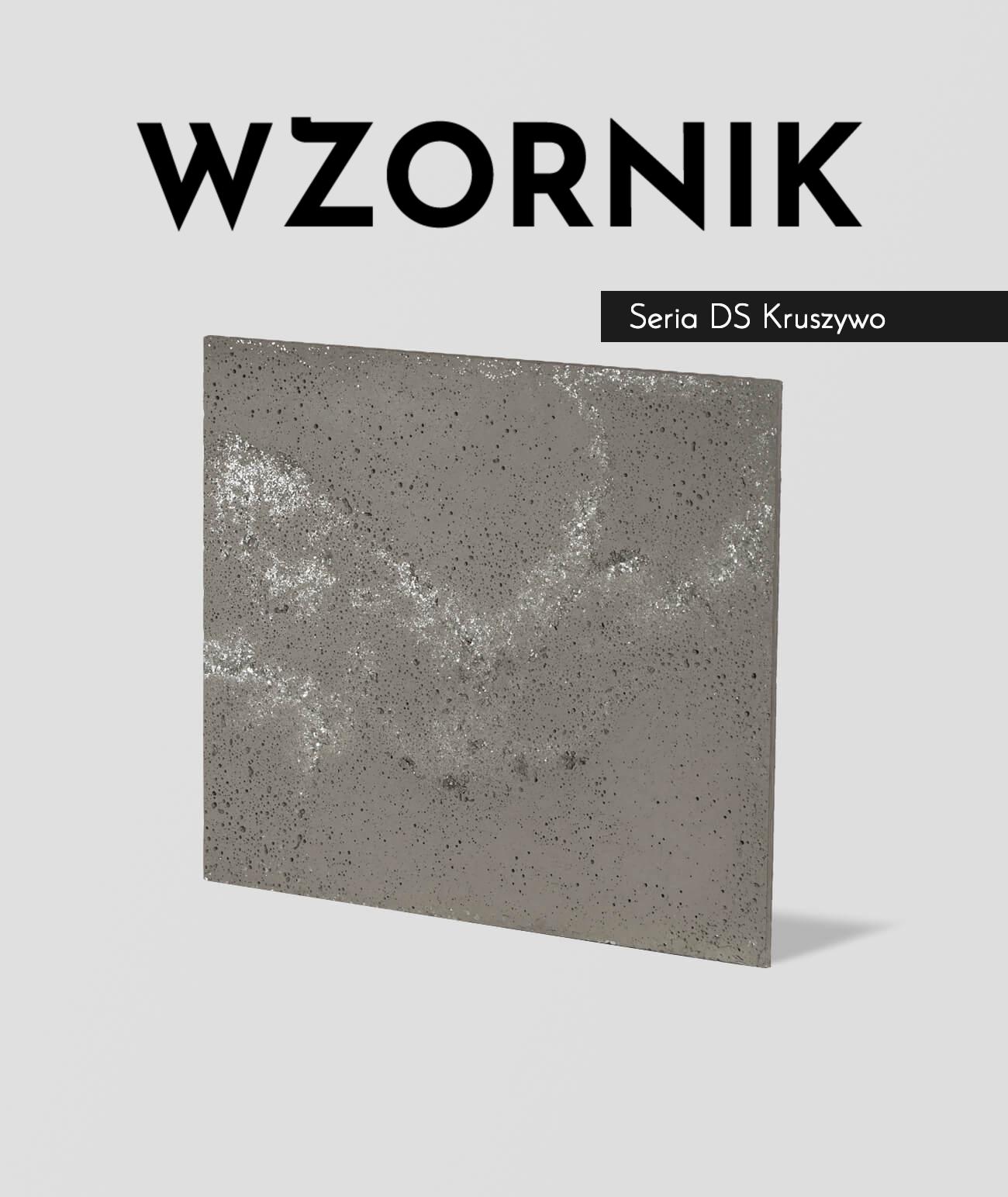 Wzornik DS - (brązowy, srebrne kruszywo, duża porowatość) - beton architektoniczny