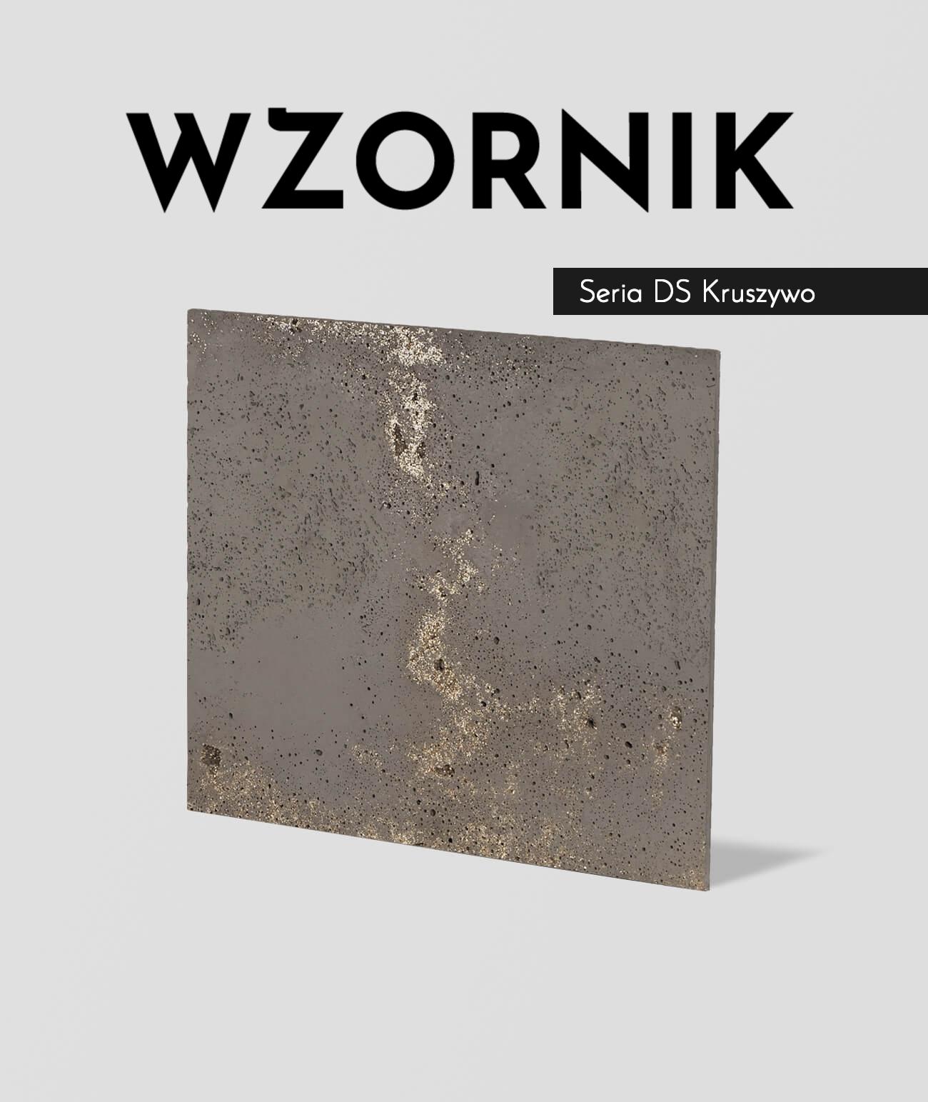 Wzornik DS - (brązowy, złote kruszywo, duża porowatość) - beton architektoniczny
