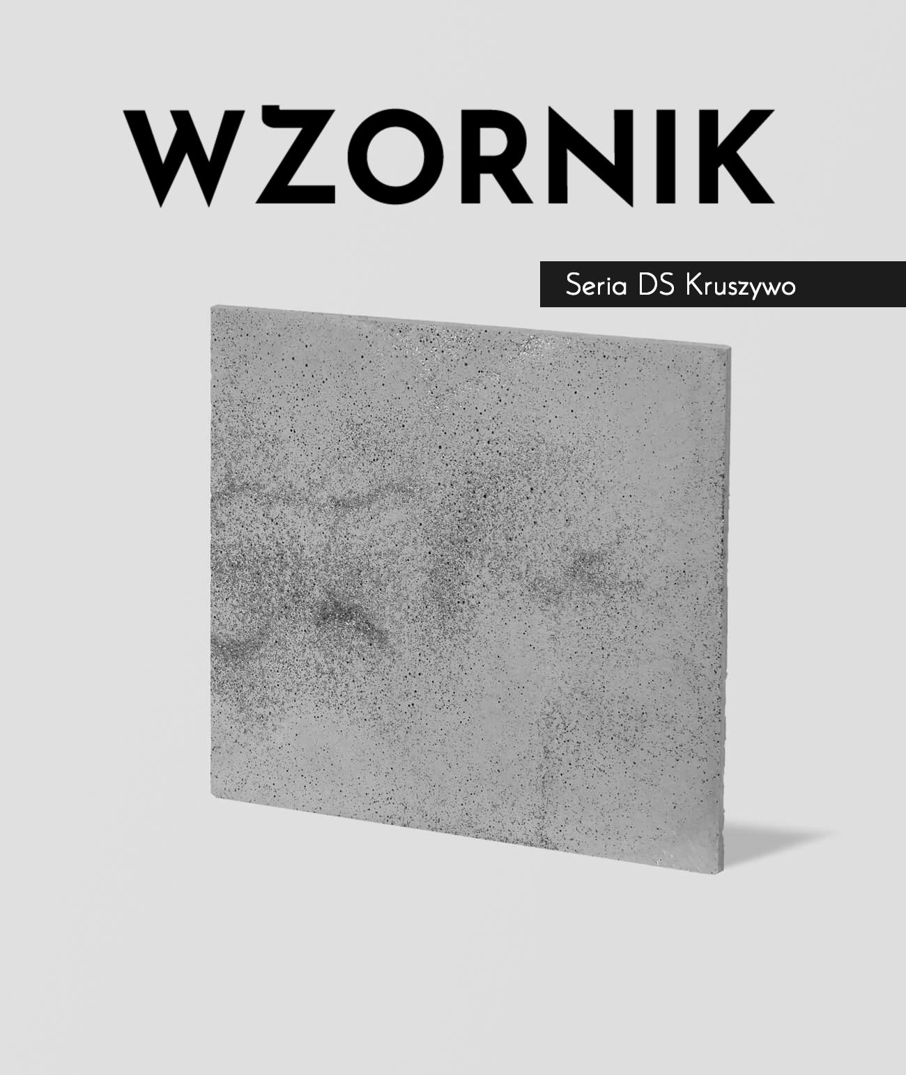 Wzornik DS - (ciemny popiel, czarne kruszywo, średnia porowatość) - beton architektoniczny