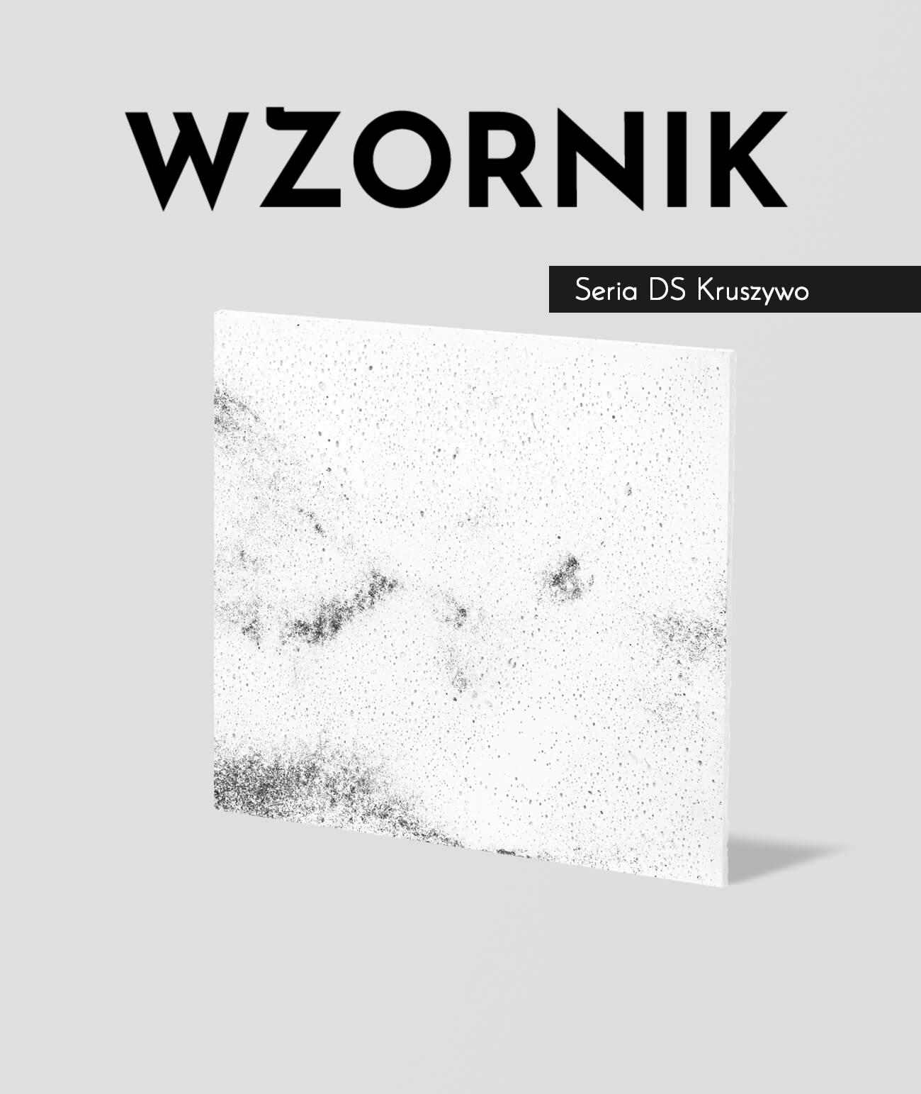 Wzornik DS - (biały, czarne kruszywo, duża porowatość) - beton architektoniczny