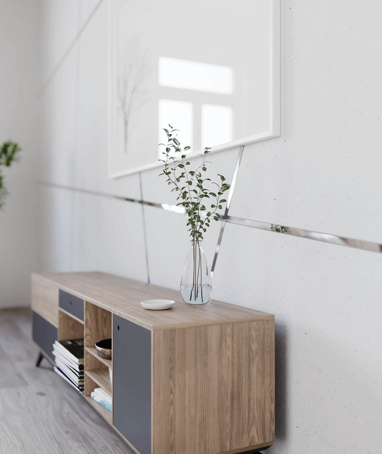 270x1x0,9 cm SM - (srebrny połysk) - stalowa listwa dekoracyjna C [GTU_08]