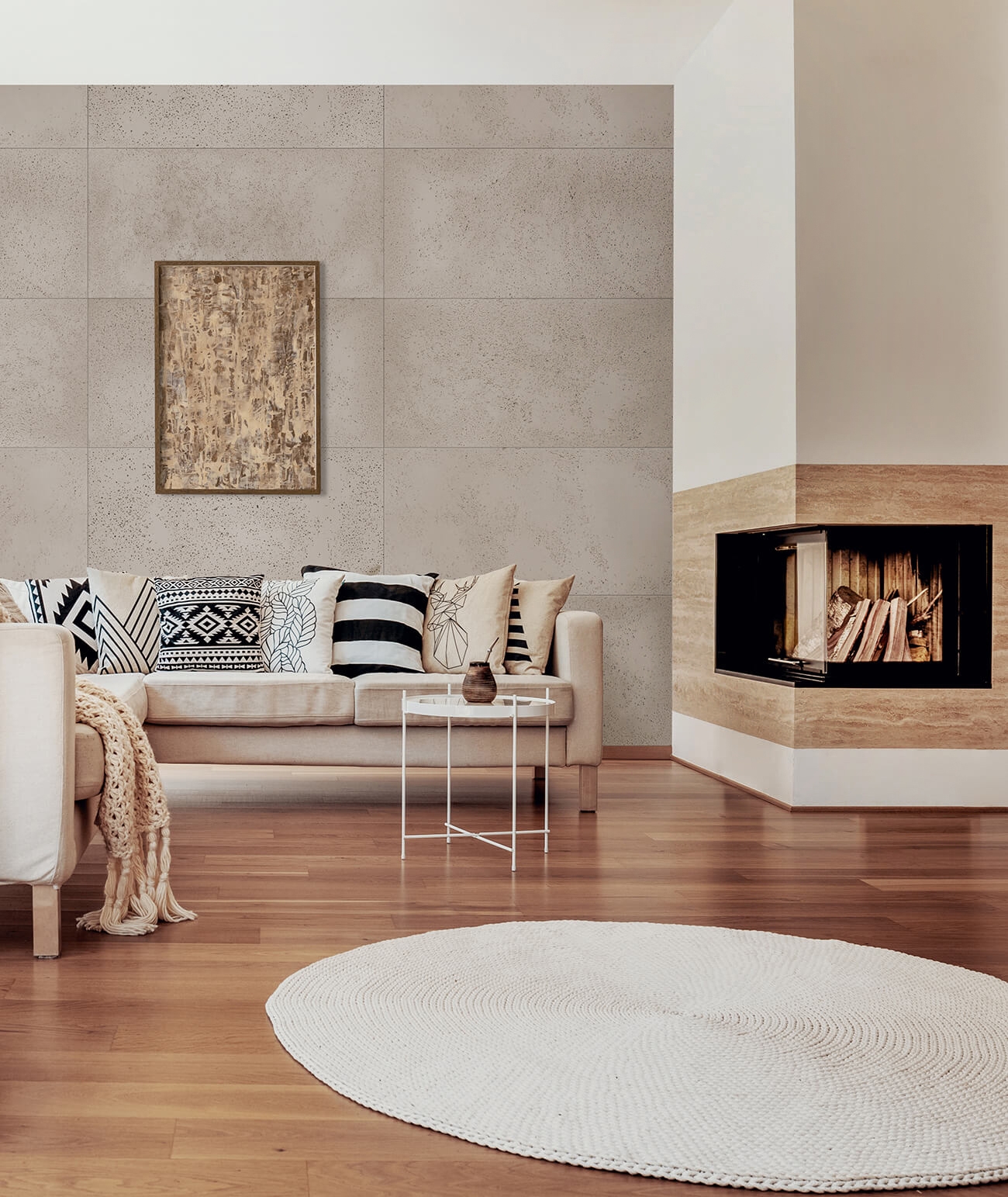 100x50 cm DS - (cappuccino) - płyta beton architektoniczny ultralekka