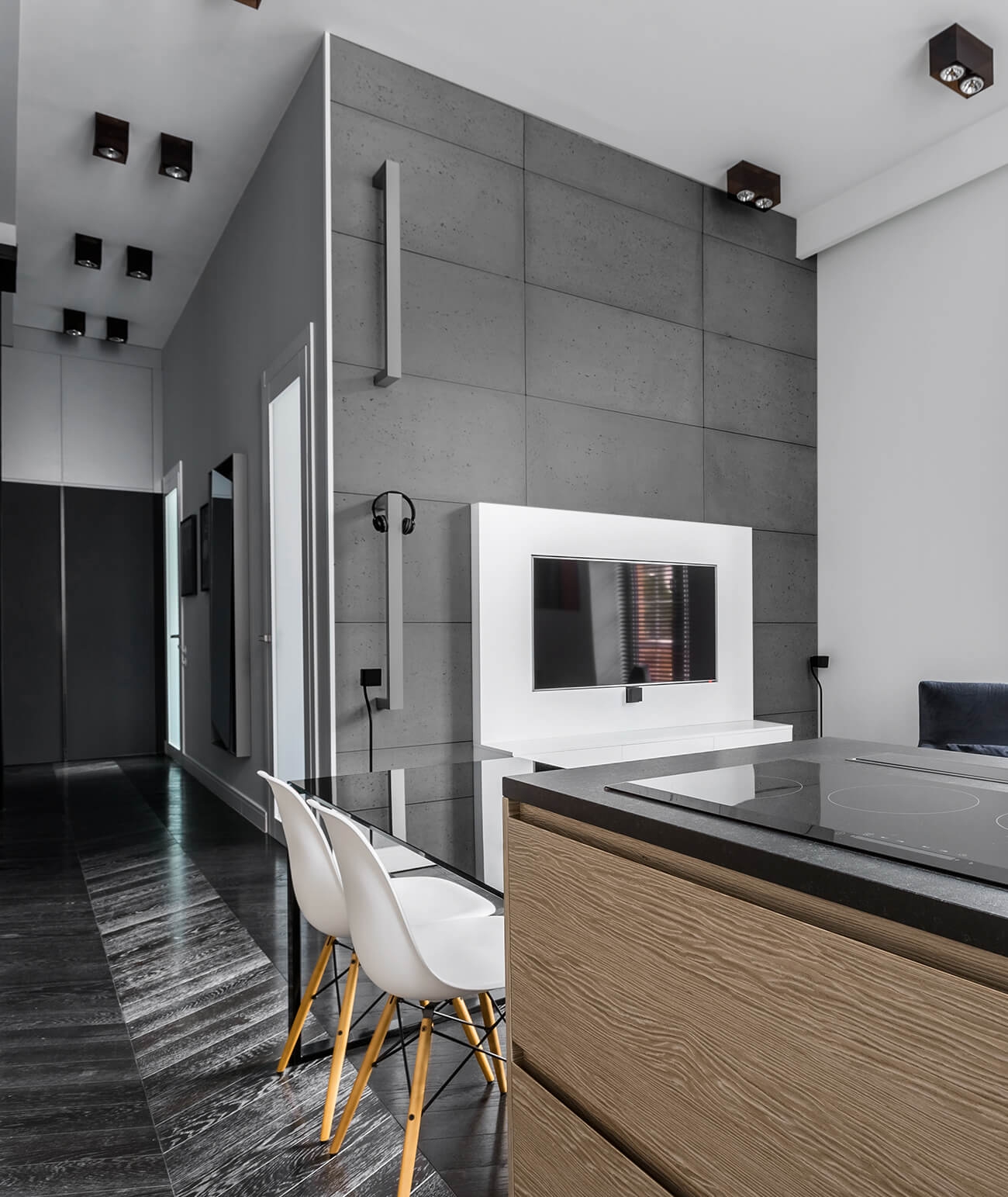 100x50 cm LS - (antracyt) - płyta z betonu architektonicznego GRC