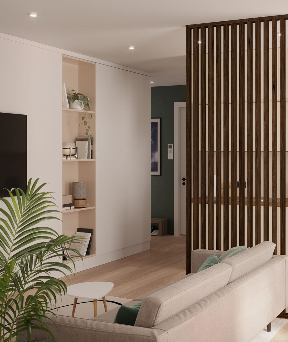 275x3x7 cm LD Lamele wolnostojące (orzech klasyczny) - Lamele działowe ażurowe