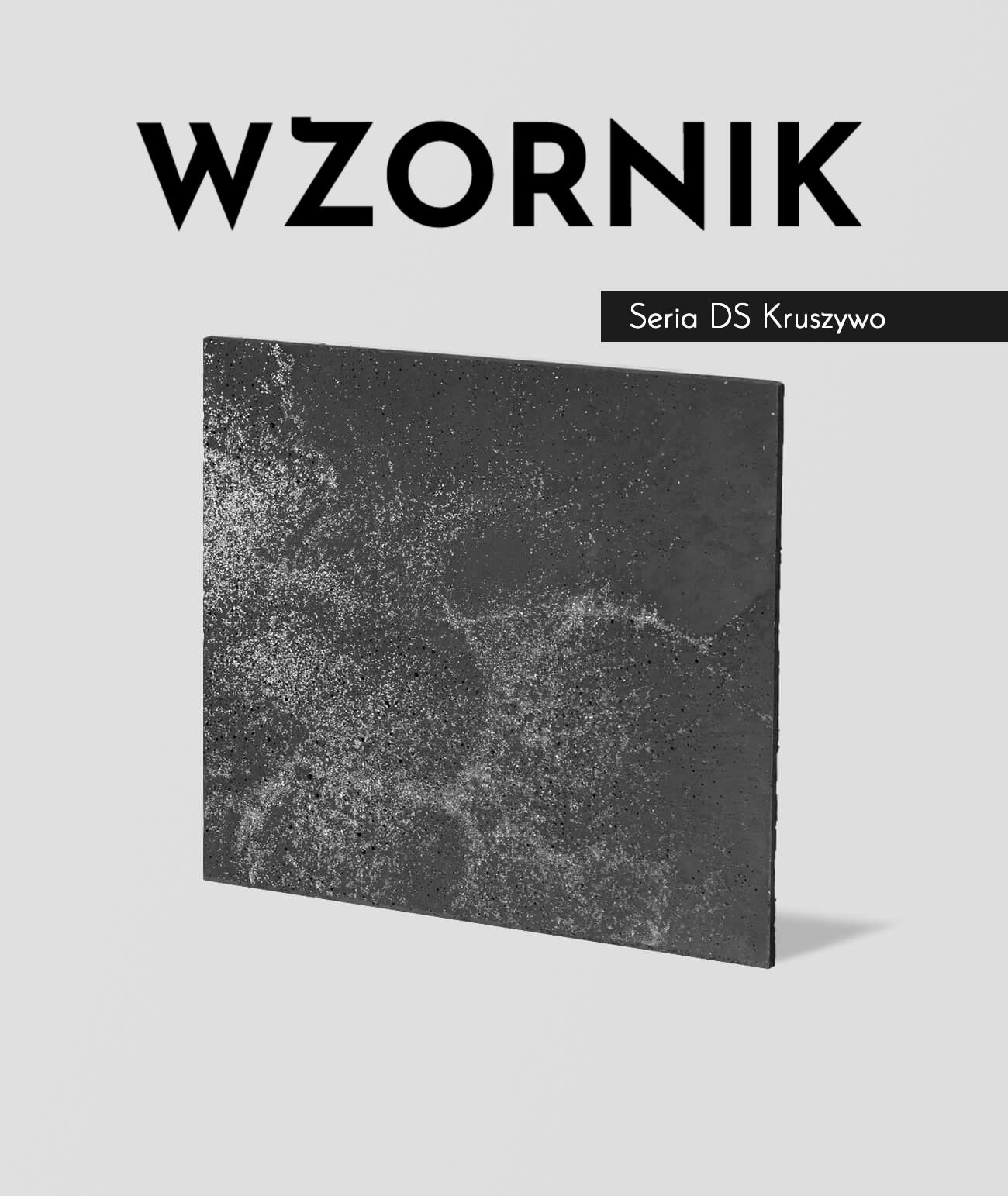 Wzornik DS - (grafitowy, srebrne kruszywo, średnia porowatość) - beton architektoniczny