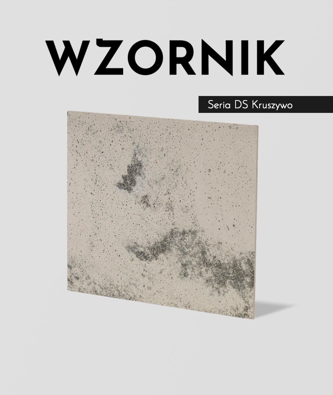 Wzornik DS - (cappuccino, czarne kruszywo, duża porowatość) - beton architektoniczny