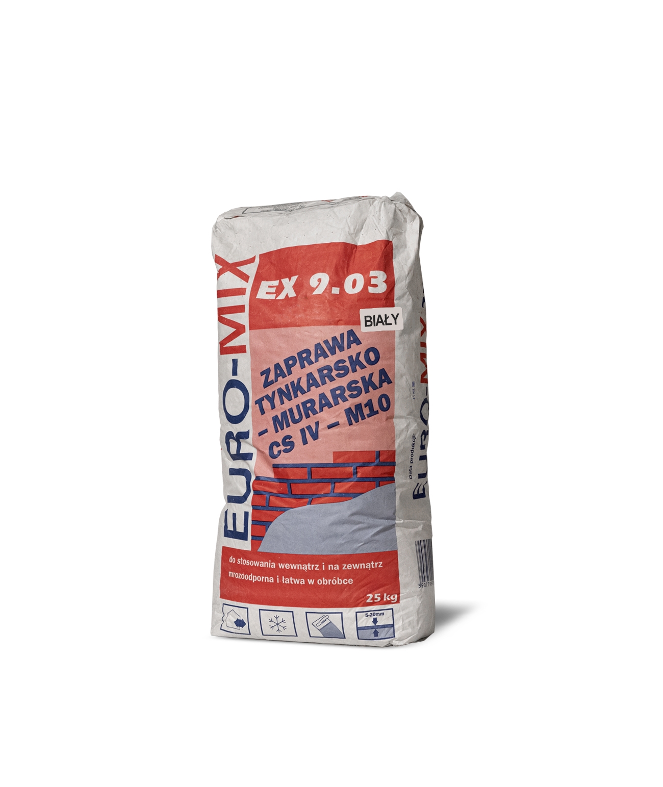 DS Fuga (biała) do cegły dekoracyjnej - EURO-MIX EX 9.03
