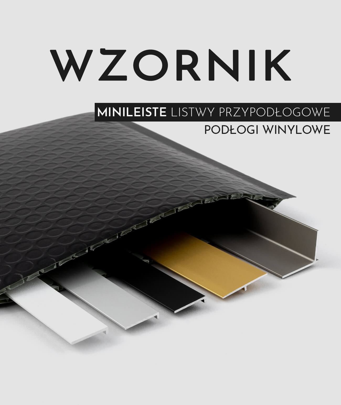 Wzorniki Minileiste (system na paski z klejem) - dekoracyjne listwy przypodłogowe