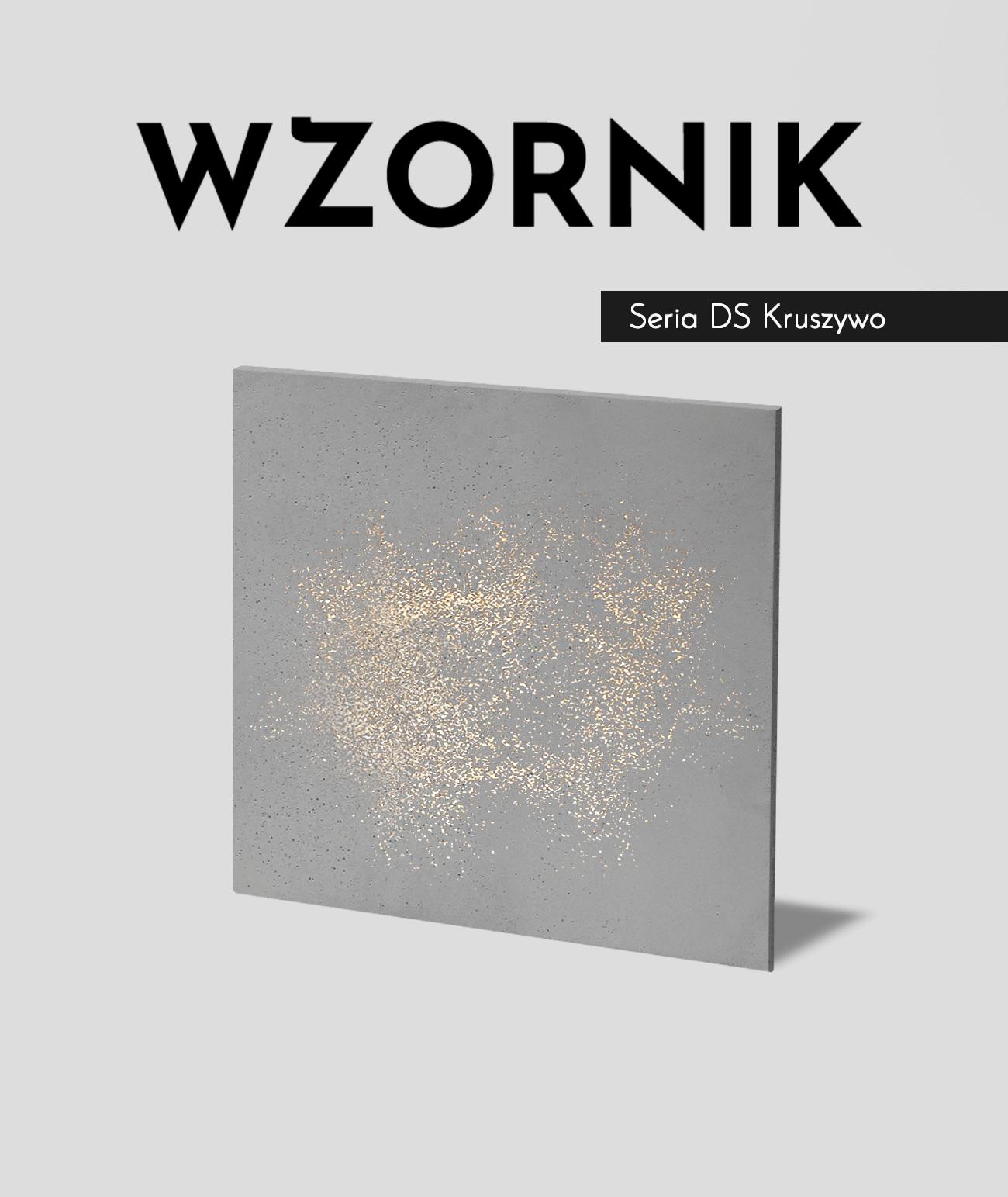 Wzornik DS - (ciemny popiel, złote kruszywo, średnia porowatość) - beton architektoniczny