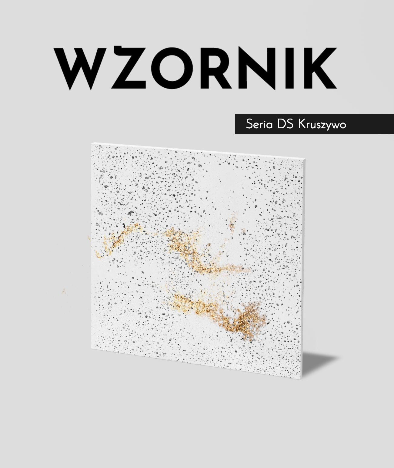 Wzornik DS - (biały złote kruszywo, duża porowatość) - beton architektoniczny