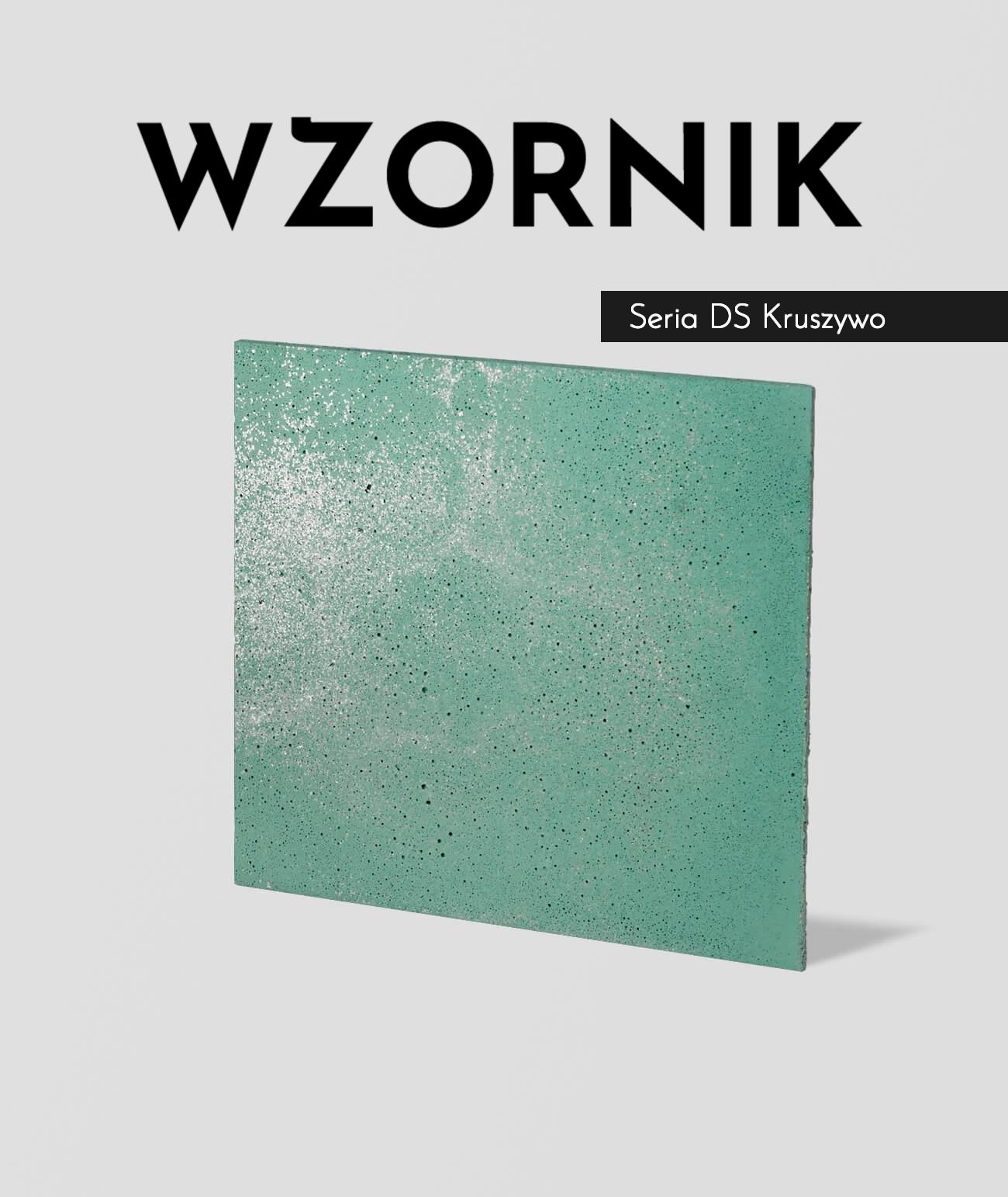 Wzornik DS - (zielony srebrne kruszywo, średnia porowatość) - beton architektoniczny