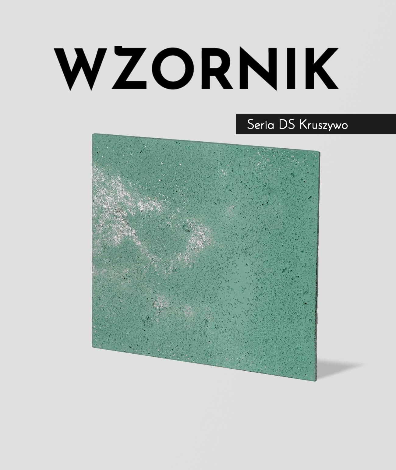 Wzornik DS - (zielony srebrne kruszywo, duża porowatość) - beton architektoniczny