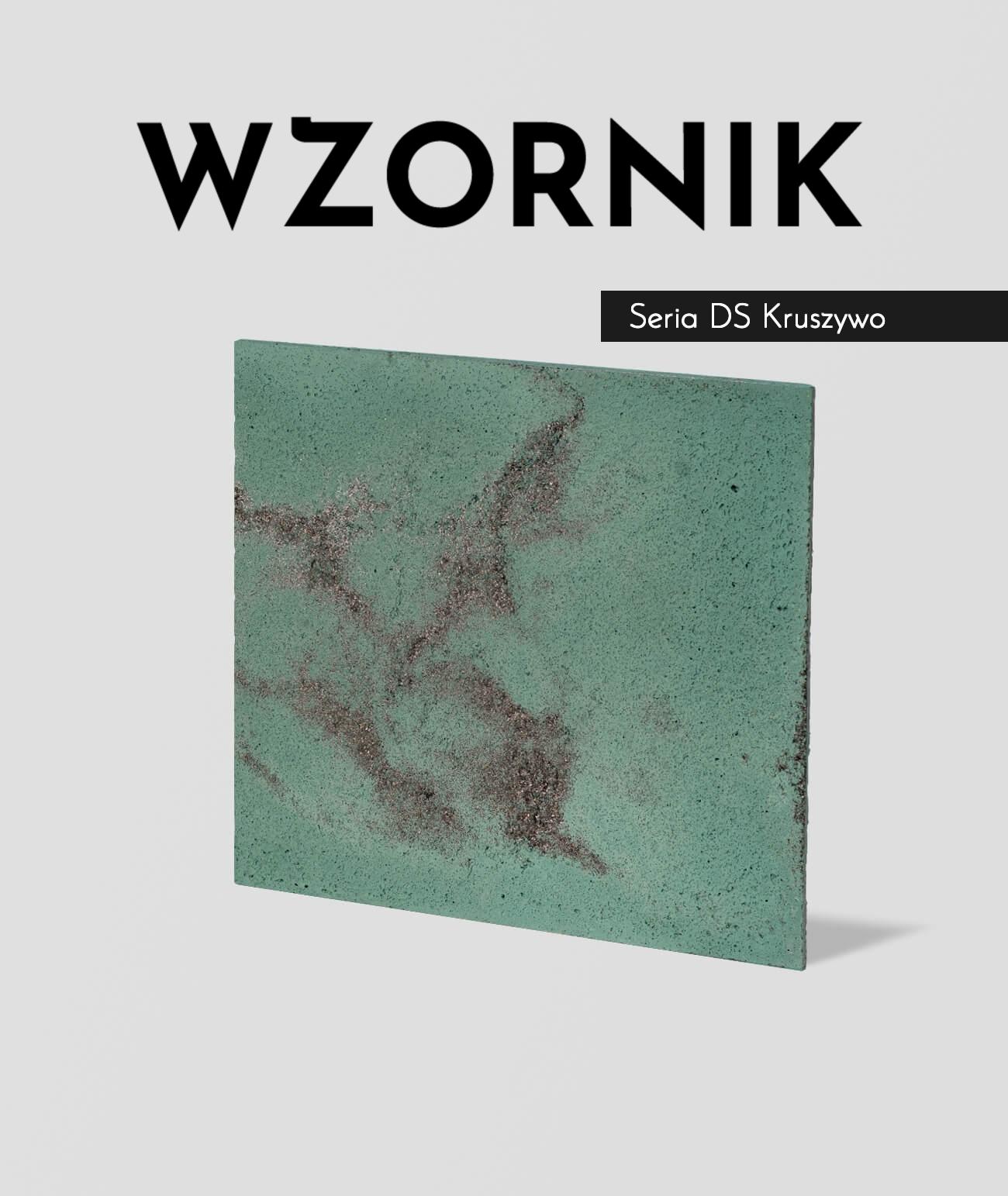 Wzornik DS - (zielony czarne kruszywo, duża porowatość) - beton architektoniczny