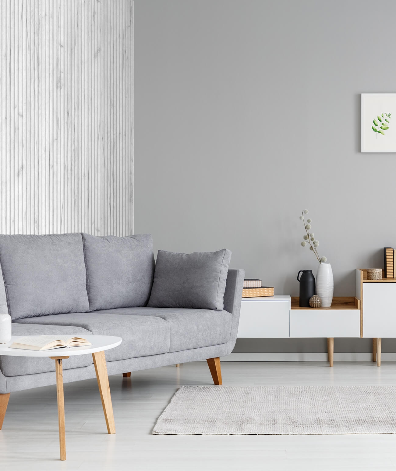 280x11,7x1,2 cm LT Lamele ryflowane (dąb biały rustic) - Panel ścienny i sufitowy 3D