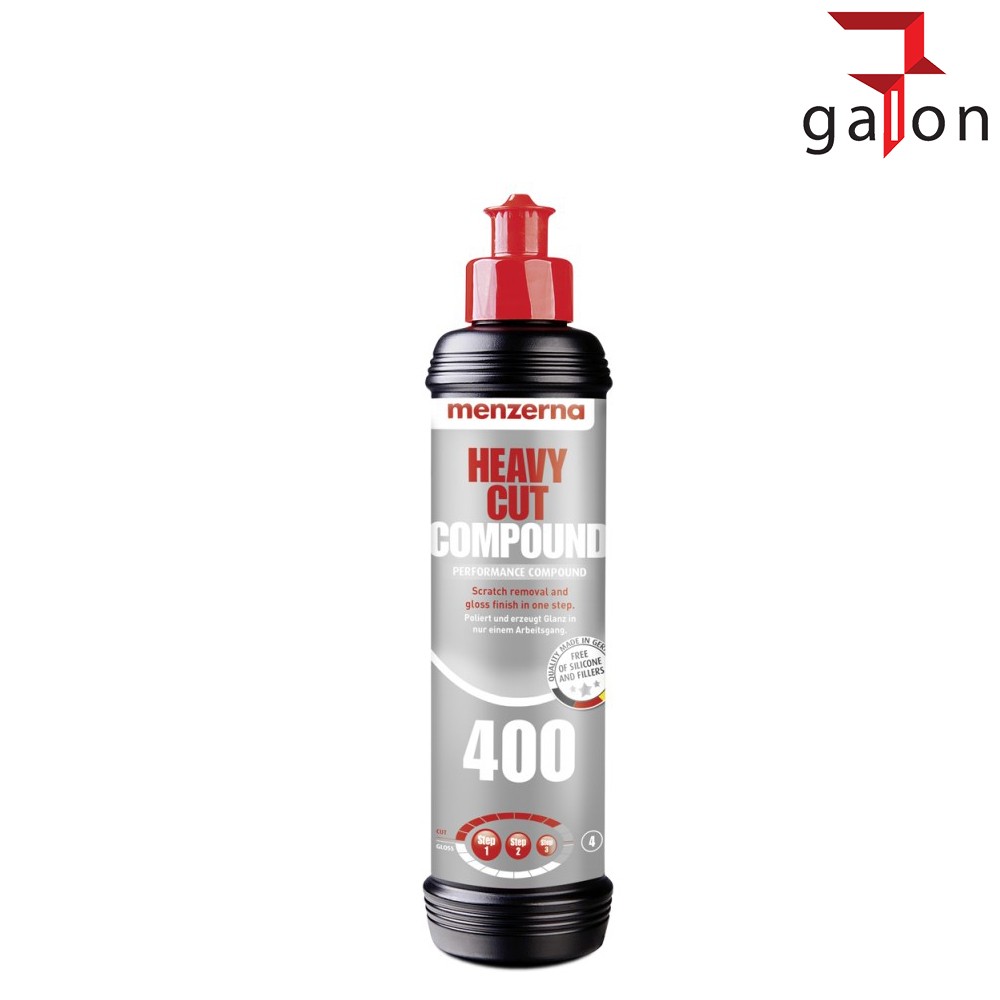 MENZERNA Heavy Cut 400 - 250ml - mocniej tnąca pasta polerska typu One Step