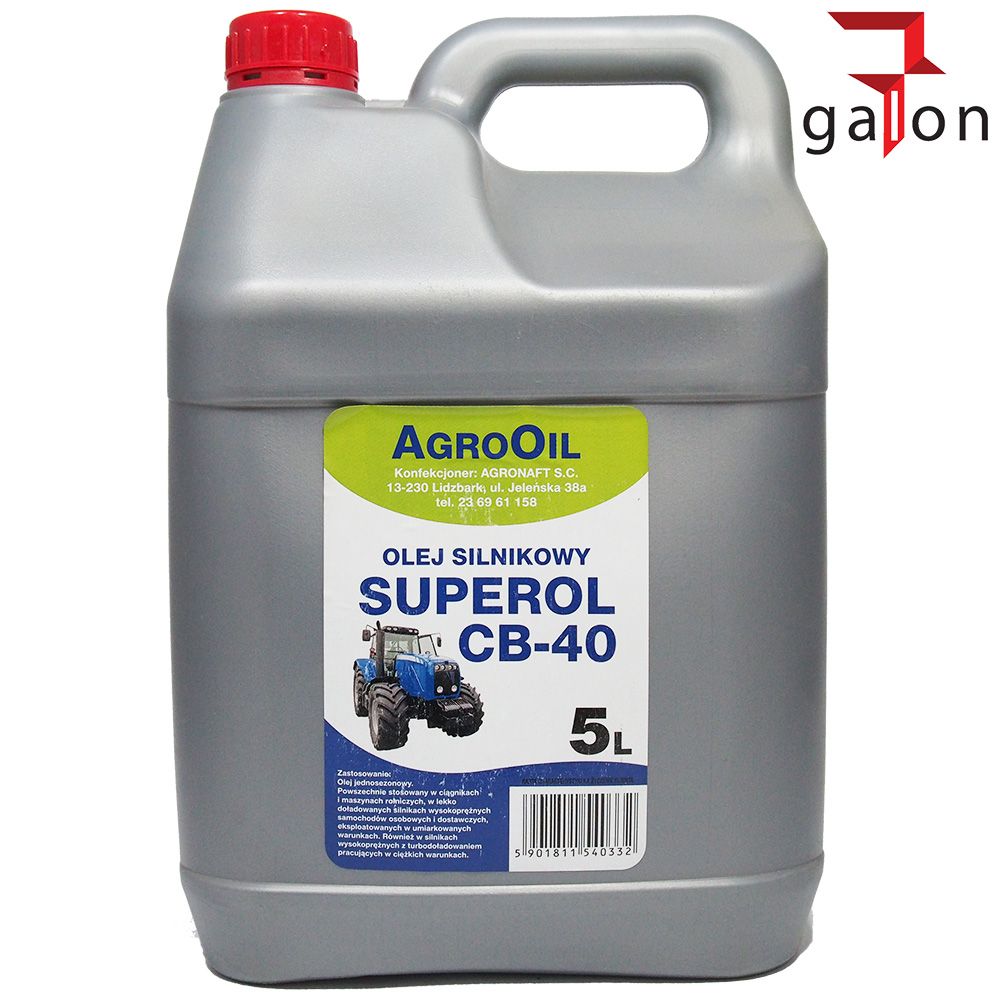 AGROOIL SUPEROL CB 40 5L - olej silnikowy