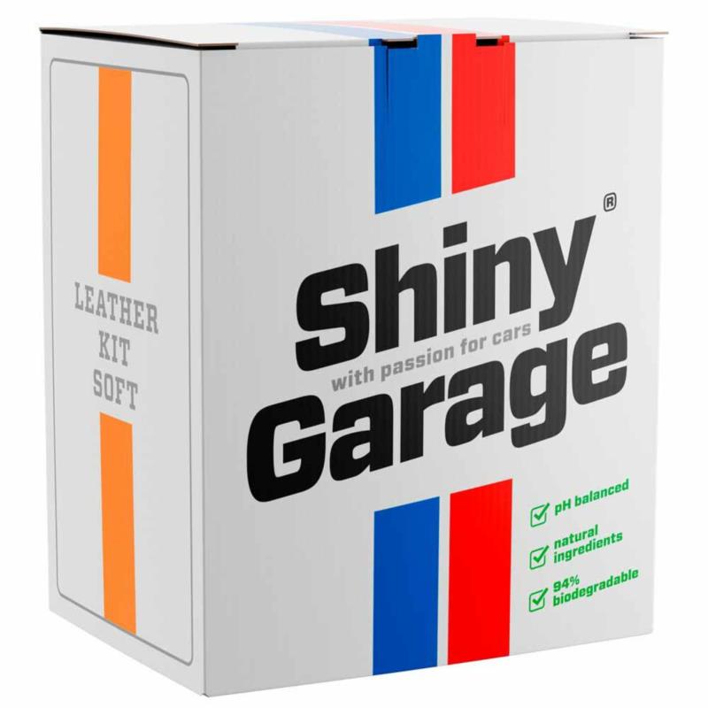 SHINY GARAGE Leather Kit Soft - zestaw do czyszczenia i pielęgnacji tapicerki skórzanej