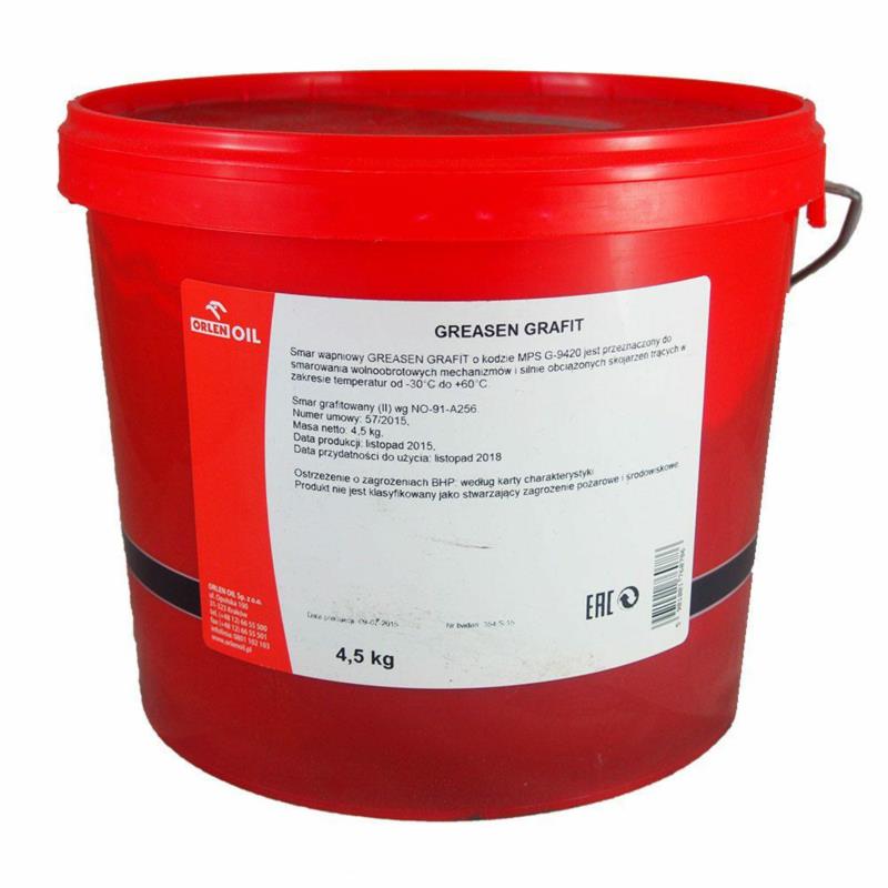 ORLEN Smar Greasen Grafit 4,5kg - smar wapniowy
