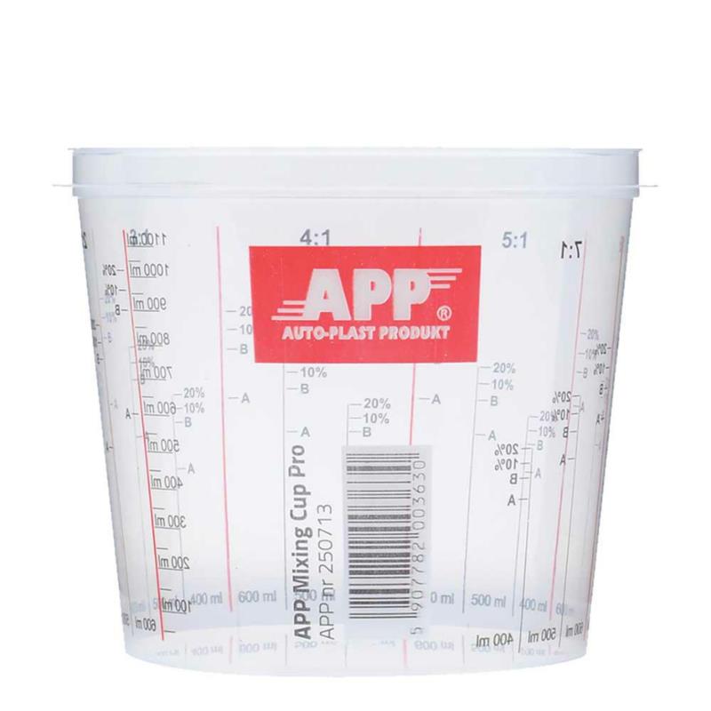 APP Mixing Cup Pro 1100ml - kubek z podziałką + pokrywka