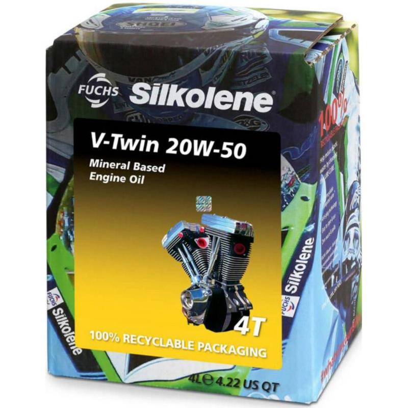 FUCHS Silkolene V-Twin 20w50 4L - olej motocyklowy mineralny
