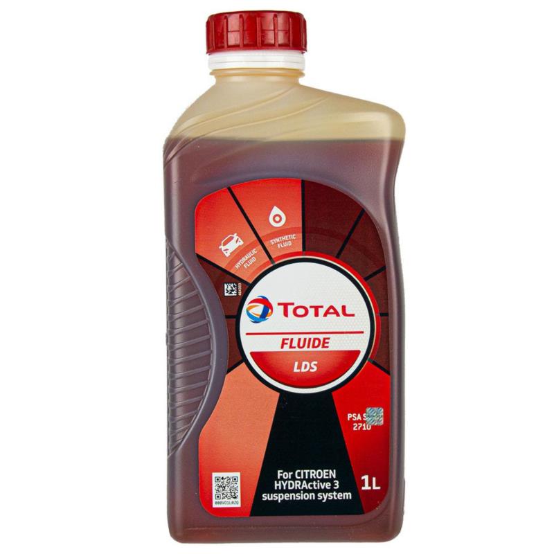 TOTAL Fluide LDS 1L - olej hydrauliczny do zawieszenia żółty