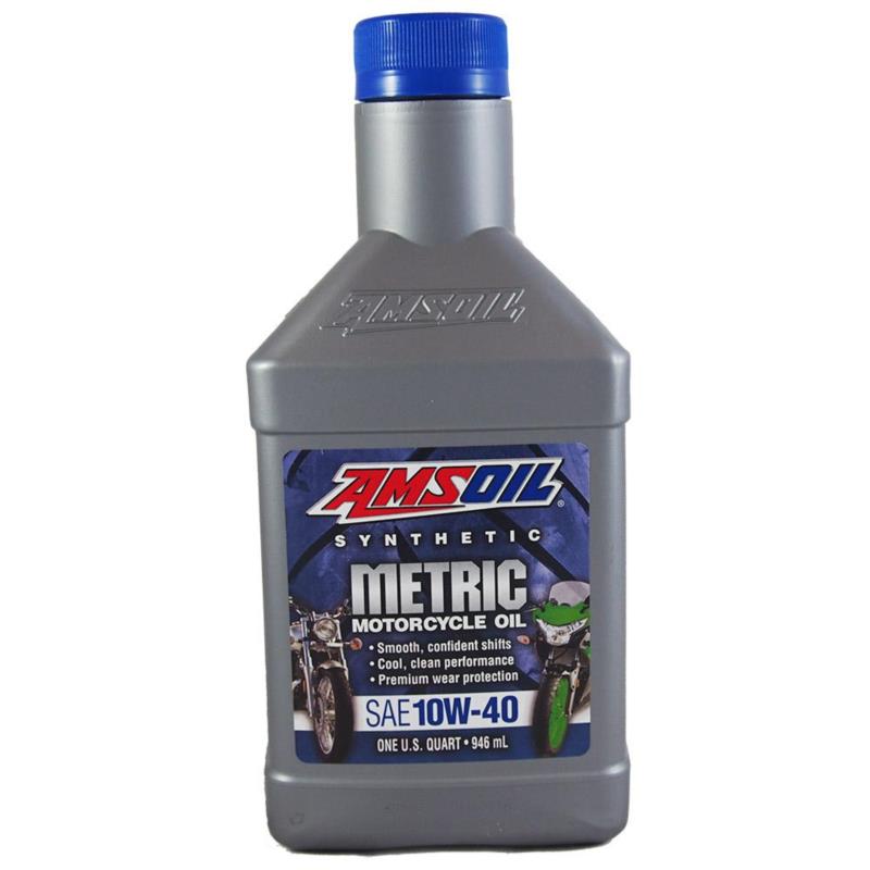 AMSOIL Metric Motorcycle Oil 10W40 946ml MCF