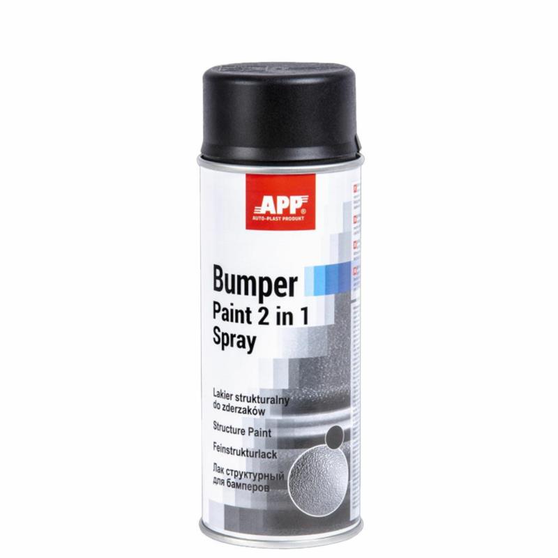 APP Bumper Paint Spray 400ml Czarny - lakier strukturalny do tworzyw sztucznych