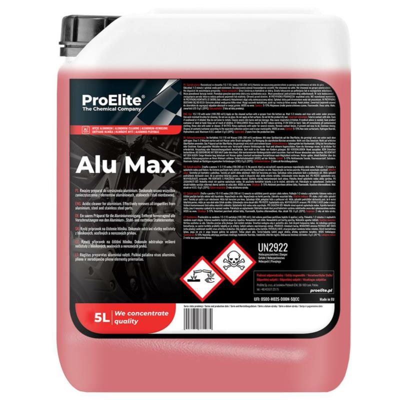 PROELITE Alu Max 5L - preparat do czyszczenia aluminium