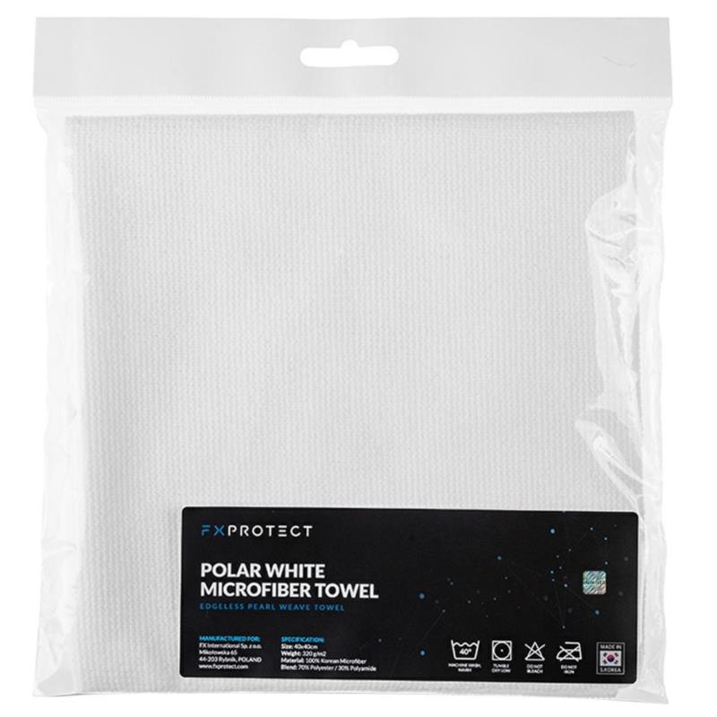 FX PROTECT Polar White 40x40 /320 - biała mikrofibra do docierania powłok