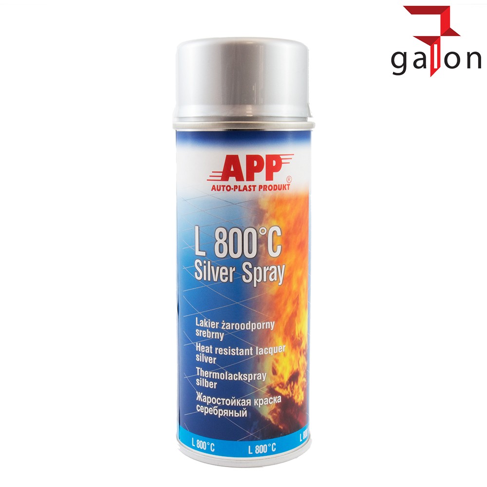 APP L800stC silver spray 400ml srebrny - lakier żaroodporny srebrny