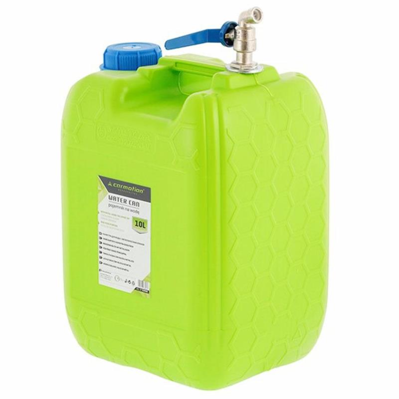 Carmotion Pojemnik na wodę z metalowym długim górnym zaworem 10L