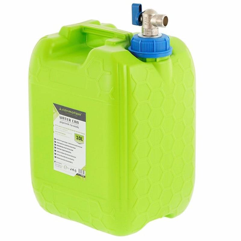 Carmotion Pojemnik na wodę z metalowym zaworem górnym w nakrętce z gwintem 10L