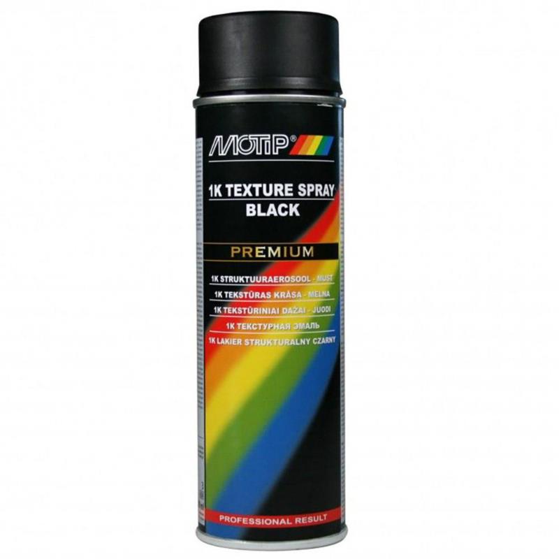MOTIP Lakier Strukturalny do Plastików 500ml - czarny