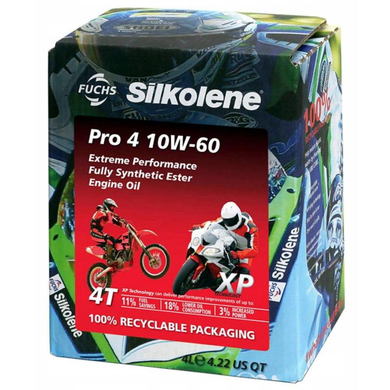 FUCHS Silkolene Pro 4 XP 10w60 4L - olej motocyklowy syntetyczny