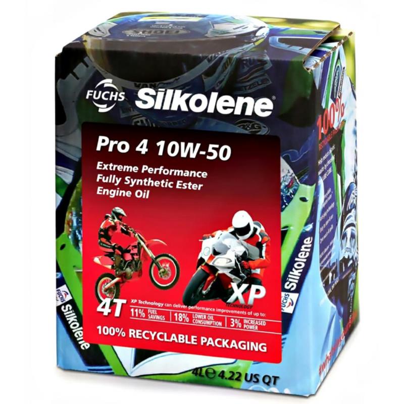 FUCHS Silkolene Pro 4 XP 10w50 4L - olej motocyklowy syntetyczny