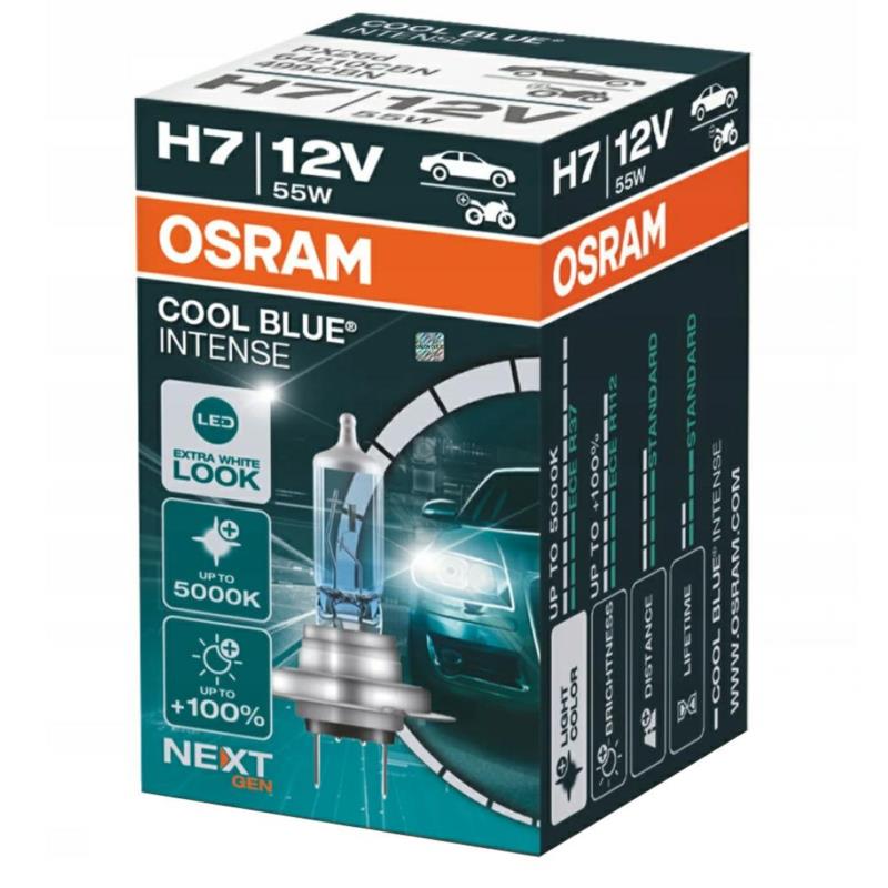 OSRAM Cool Blue Intense Next Gen H7 - 12V-55W - 5000K - 1szt. kartonik (64210CBN)