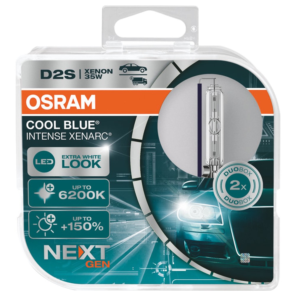 OSRAM Xenarc Cool Blue Intense Next Gen D2S - 35W - 6200K - 2szt. - plastikowe opakowanie