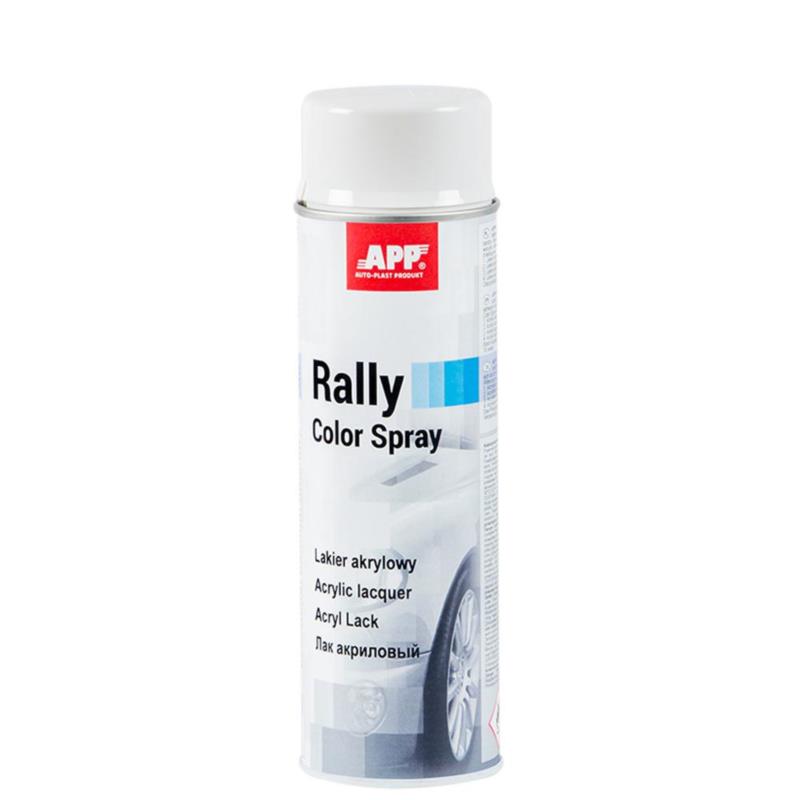 APP RALLY COLOR SPRAY 500ML LAKIER AKRYLOWY BIAŁY POŁYSK