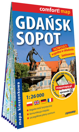 Gdańsk Sopot. Plan miasta 1:26 000