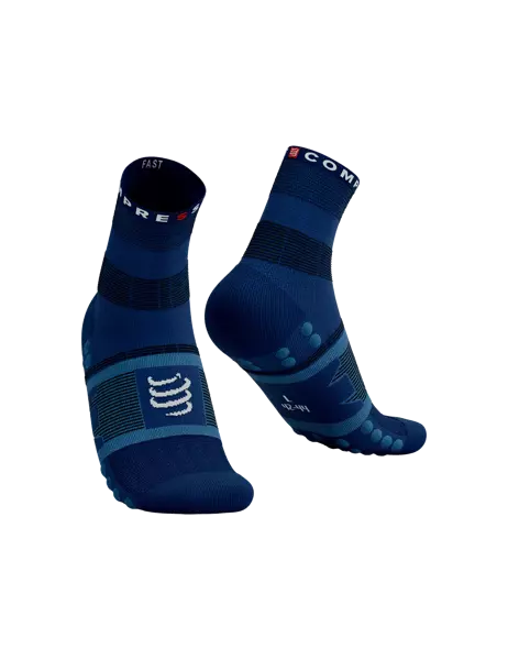 COMPRESSPORT skarpetki trekkingowe FAST HIKING SOCKS estate blue/pacific coast