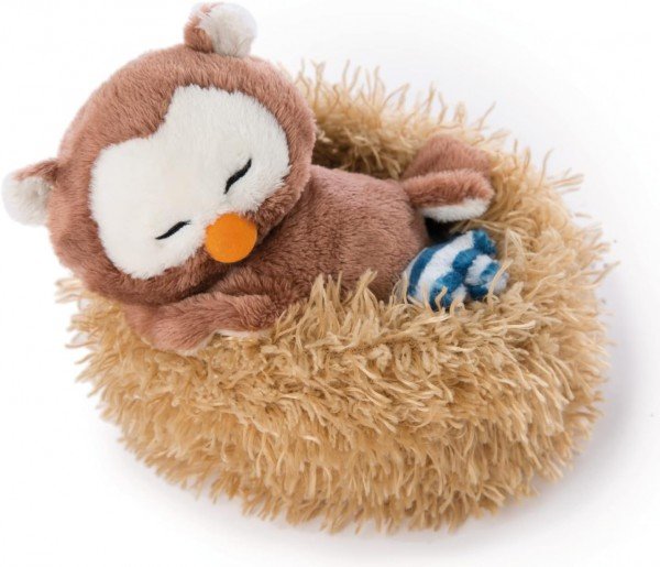 NICI Sowa Oscar 12 cm sleeping in nest