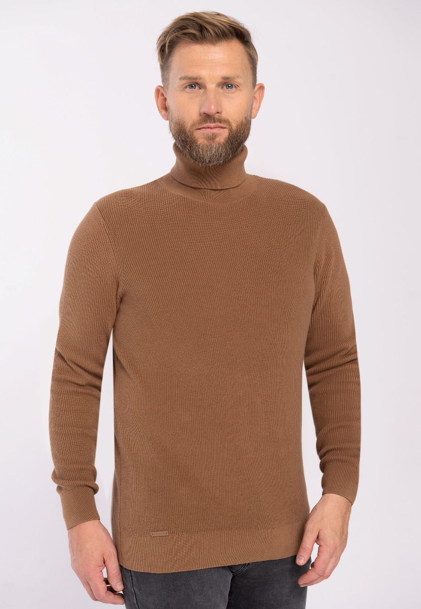 Sweter z golfem S-ARTHUR - Volcano