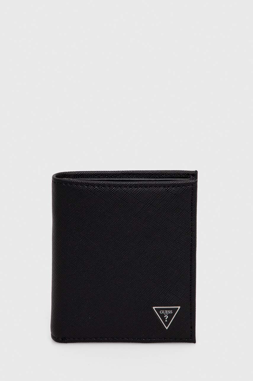 Guess portfel męski kolor czarny