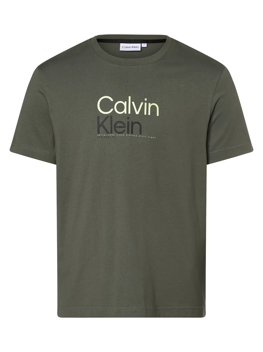 Calvin Klein - T-shirt męski, zielony