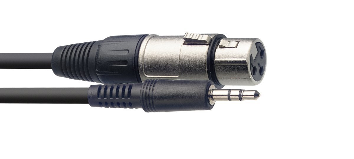 Stagg SAC3MPSBXF 3m kabel stereo XLR mini jack